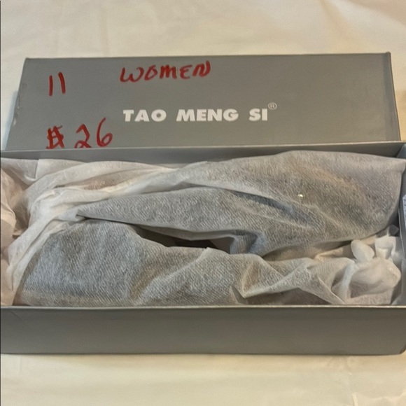 Black Patent Leather Flats with Crystal Accents - Picture 6 of 6